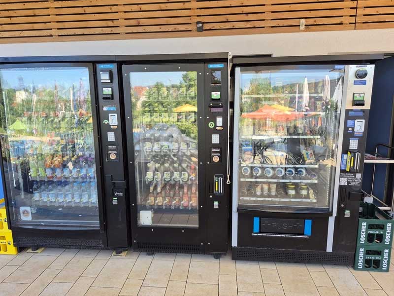 Automaten Kiosk im Freibad
