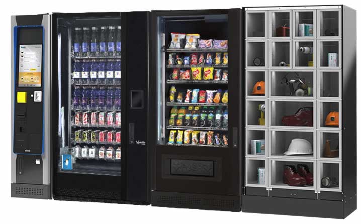Sanden Vendo Locker mit MMV Terminal