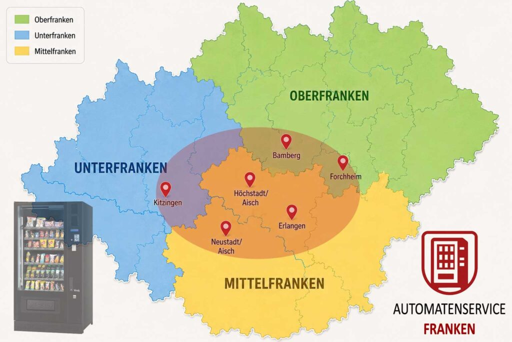 Unser Gebiet für die Aufstellung von Automaten